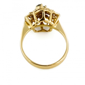 18ct Gold Sapphire 3 Stone Ring Size L